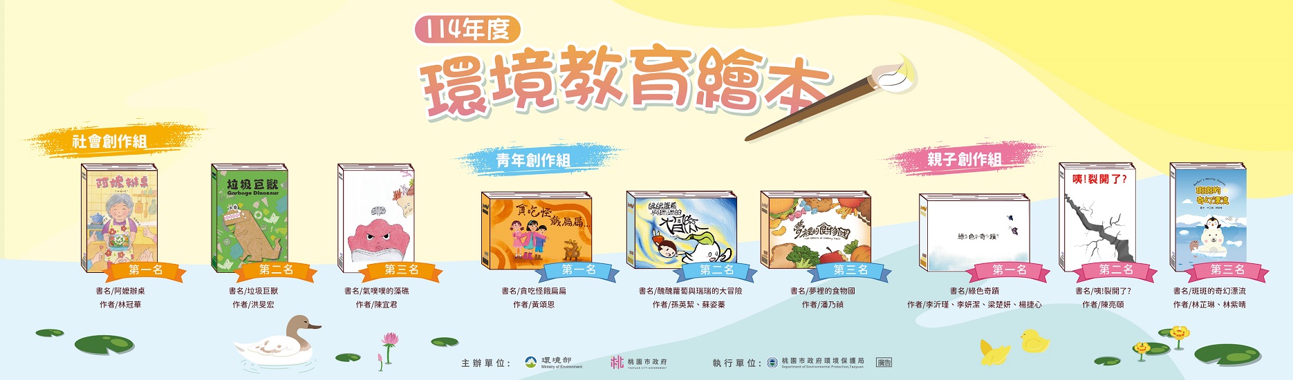 114年度環境教育繪本創作得獎成果